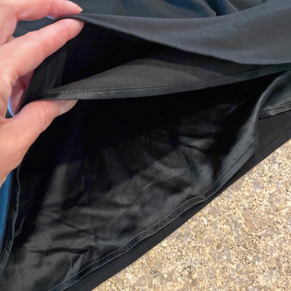 Tahari Black Lined Cocktail Dress 2 - Picture 9 of 15